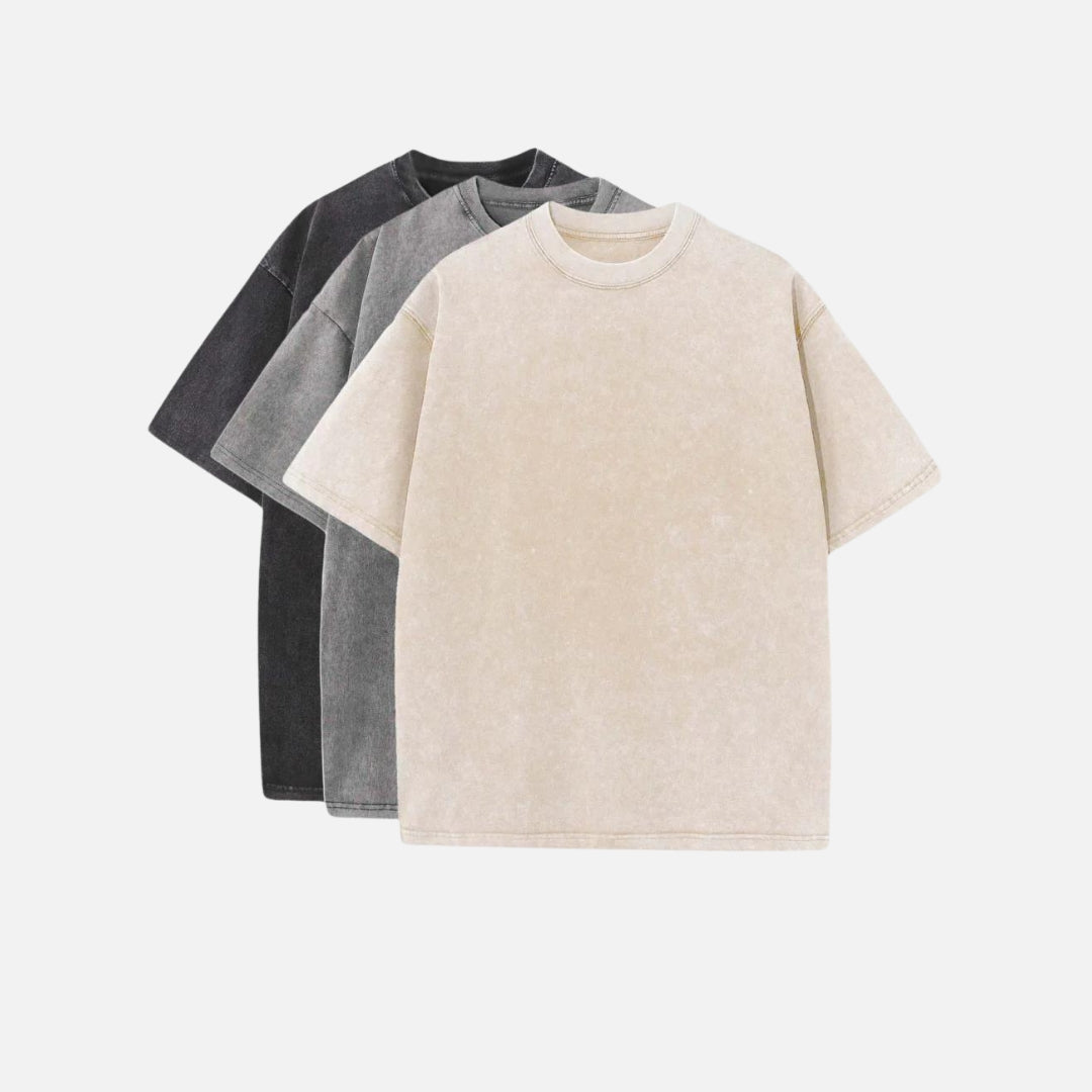 HEAVYWEIGHT WASHED EFFECT BASICS 3 PACK