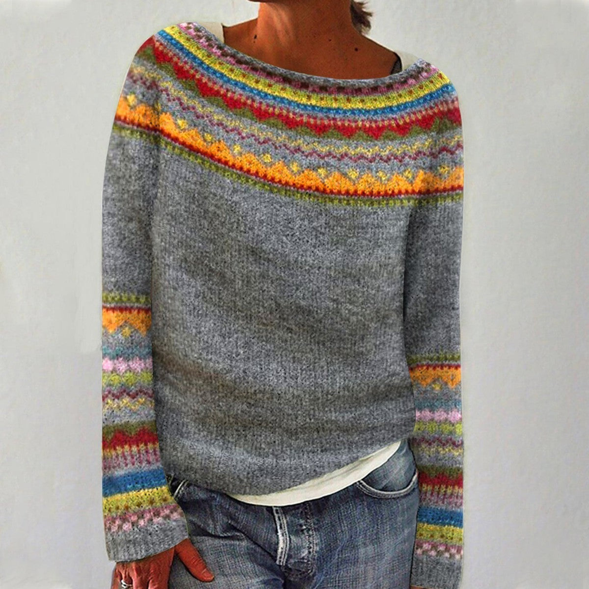 Rachele | Retro-Herbstpullover