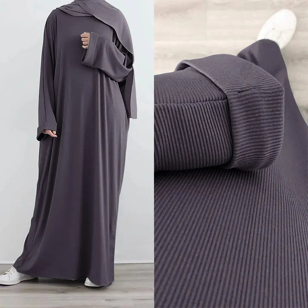 SHIRIN | Elegante Strick-Abaya